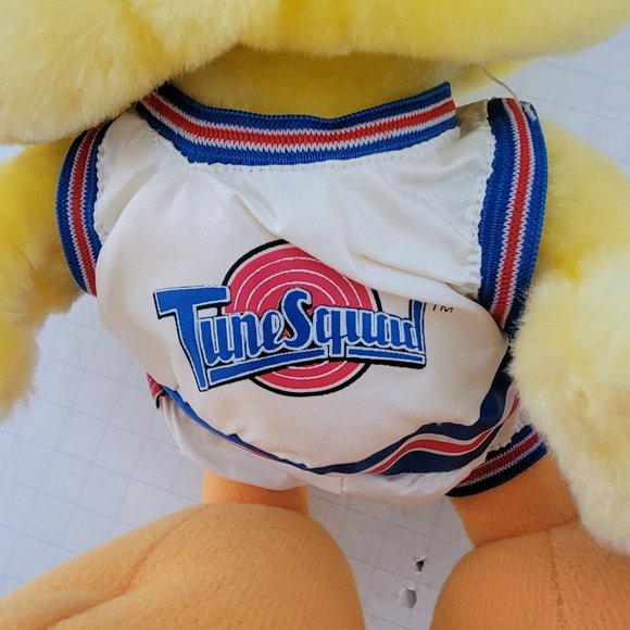 Vintage w Tag 1996 Warner Brothers Space Jam Tweety Bird Tune Squad Plush Toy - Picture 6 of 16